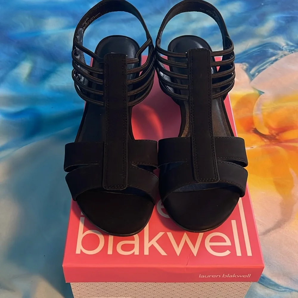 Lauren Blackwell Black Women's Sandals
